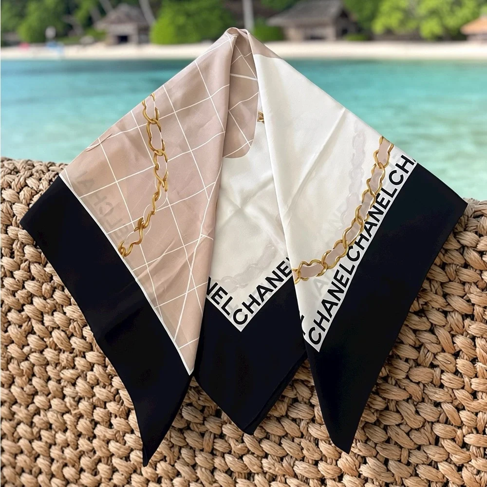 Chanel Silk Scarf Excellent